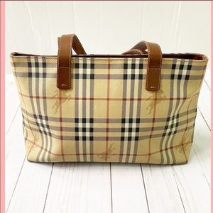Burberry Haymarket checkered tote
